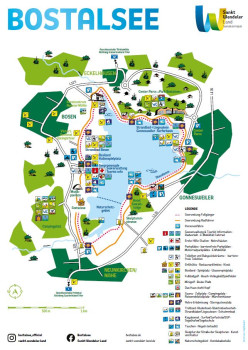 Flyer mit Karte: Rund um den Bostalsee