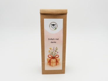 Einfach mal danke Bio Tee (Pfirsich-Geschmack) von Hochwaldkäuzchen